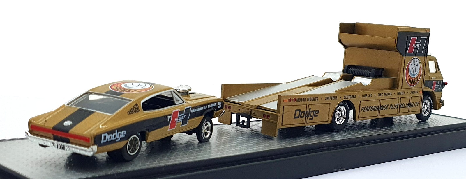 Castline M2 Machines 1/64 Scale R37 - 1966 Dodge L600 COE/Dodge Charger HEMI