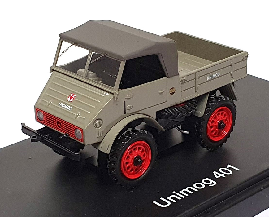 Schuco 1/43 Scale 03112 - Mercedes Benz Unimog 401 Truck - Greyish Green