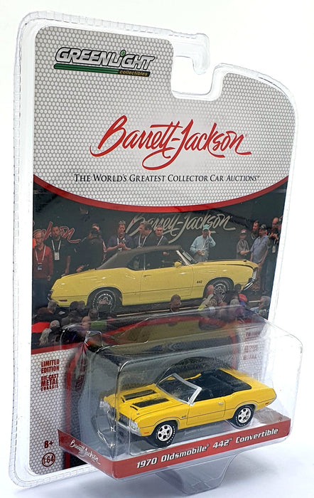 Greenlight 1/64 Scale 37220-C - 1970 Oldsmobile 442 Convertible - Yellow
