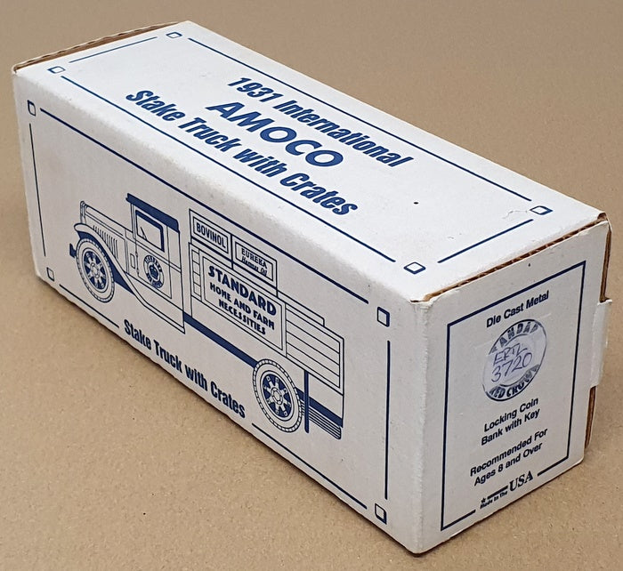 Ertl Appx 18cm Long 3720 - 1931 International Stake Truck With Crates Coin Bank