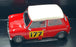 Solido 1/18 Scale Diecast 7190-1 - Mini Cooper RMC #177 1967 - Red
