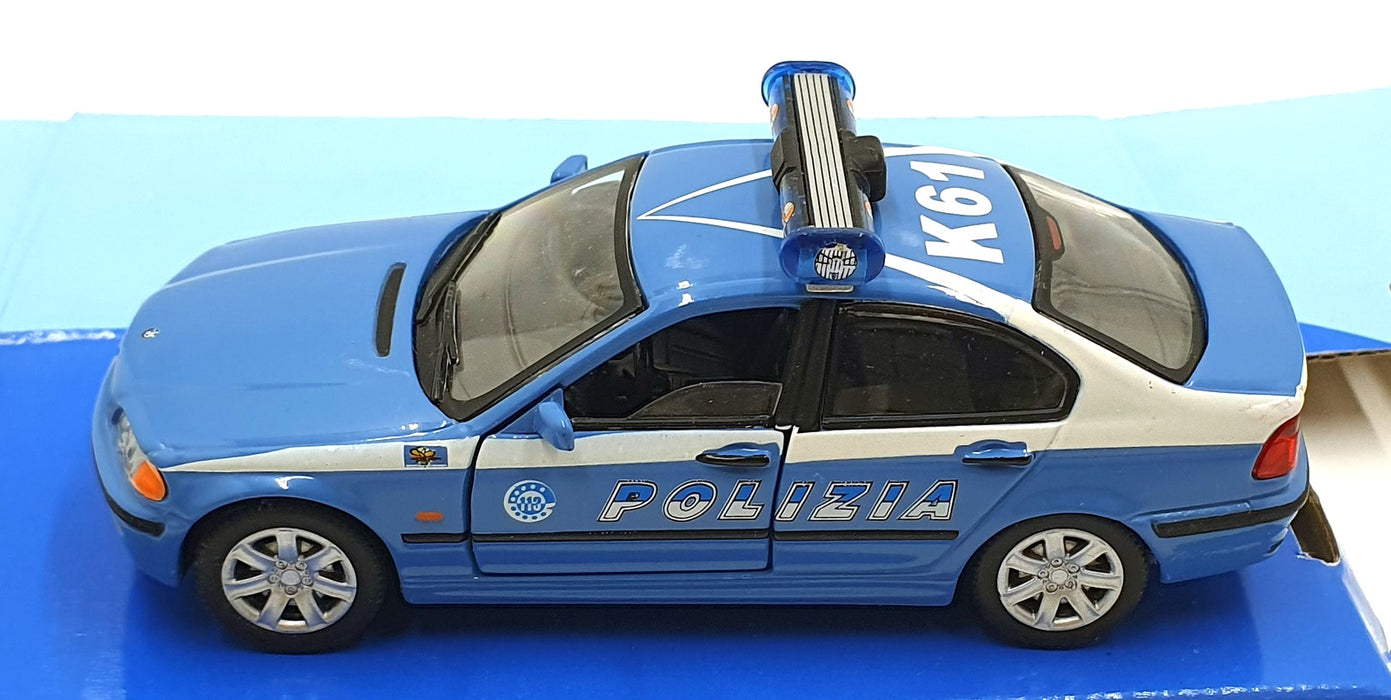 Cararama 1/43 Scale 210226A - BMW Polizia K61 Police Car - Blue