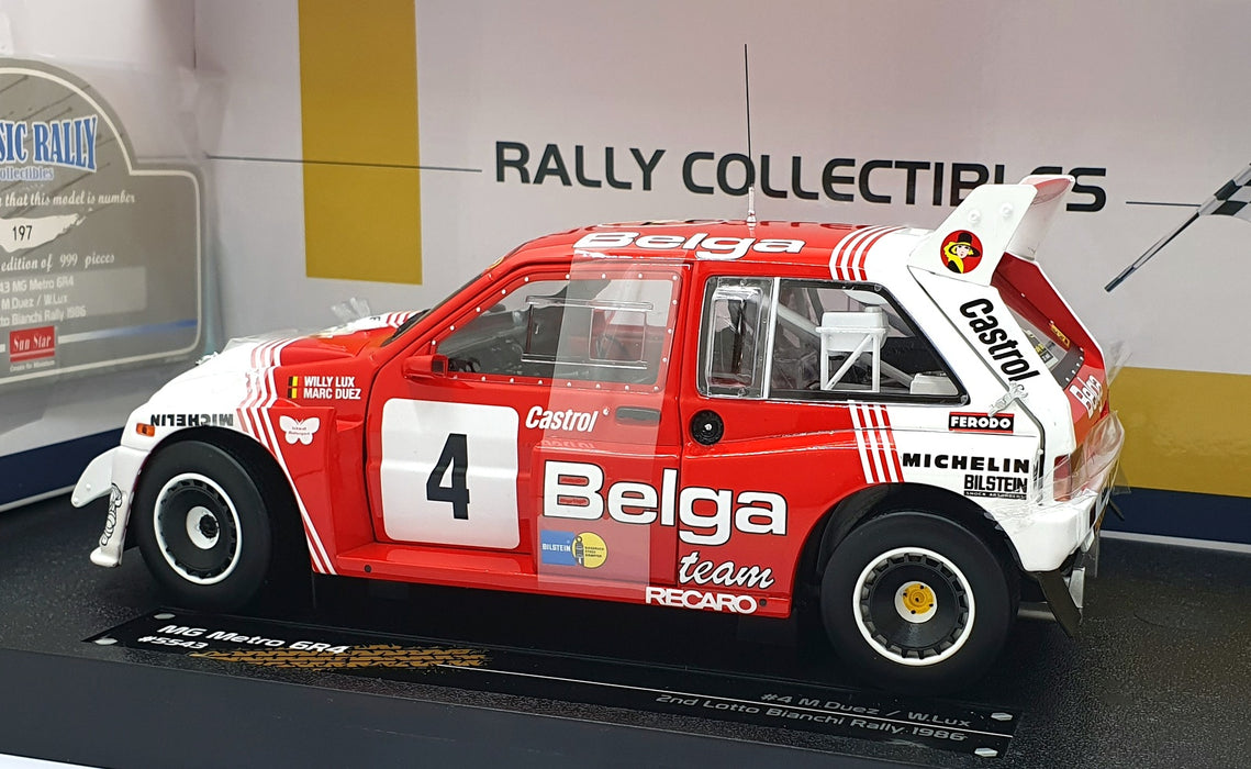 Sun Star 1/18 Scale Diecast 5543 - MG Metro 6R4 #4 2nd Bianchi Rally 1986