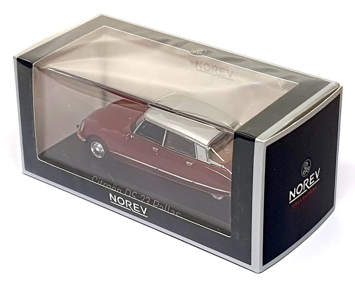 Norev 1/43 Scale 158078 - 1972 Citroen DS23 Pallas - Granada Red/Silver