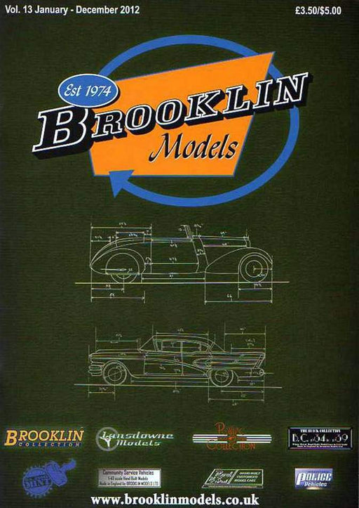Brooklin Models Vol.13 Jan-Dec 2012 - A4 Fully Illustrated Colour Catalogue