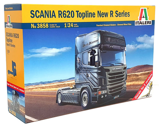 Italeri 1/24 Scale Unbuilt Kit 3858 - Scania R620 Topline New R Series