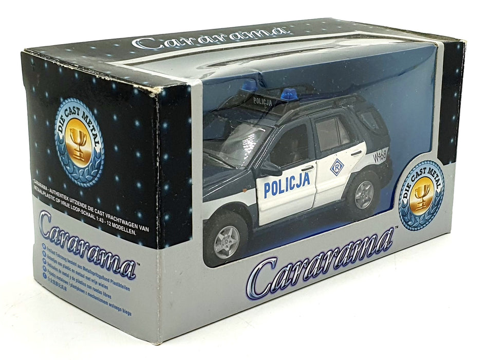 Cararama 1/43 Scale 210226D - Mercedes-Benz ML 320 Policja Police Car - Blue