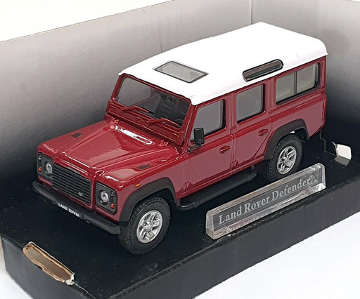 Cararama 1/43 Scale CARA41 - Land Rover Defender - Deep Red/White