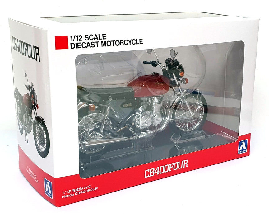 Aoshima 1/12 Scale 11173-4200 - Honda CB400Four Motorcycle - Red