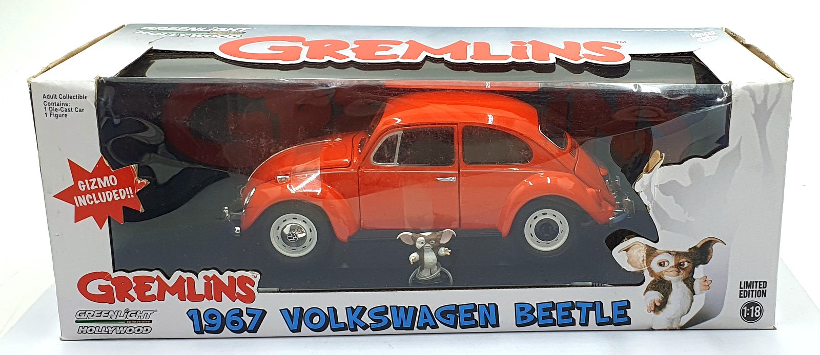 Greenlight 1/18 Scale diecast - 12985 - 1967 Volkswagen VW Beetle - Gremlins
