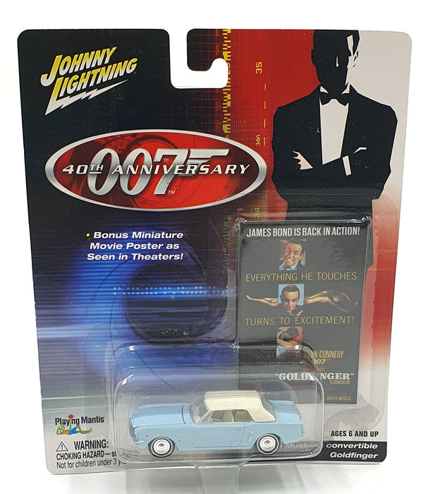 Johnny Lightning 1/64 Scale 261-04 - Ford Mustang Convertible 007 Goldfinger
