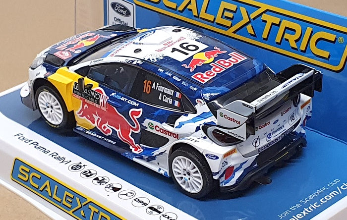 Scalextric 1/32 Scale Slot Car C4569 - Ford Puma Rally1 #16 Monte Carlo 2024