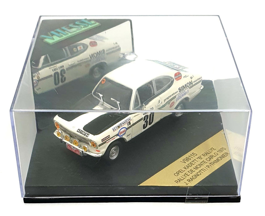 Vitesse 1/43 Scale V98115 - Opel Kadett "B" Rally #30 MC 1970