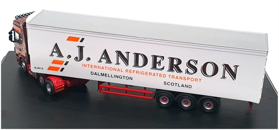 Oxford Diecast 1/76 Scale SCA05FR - Scania R Topline Fridge (A.J. Sanderson)