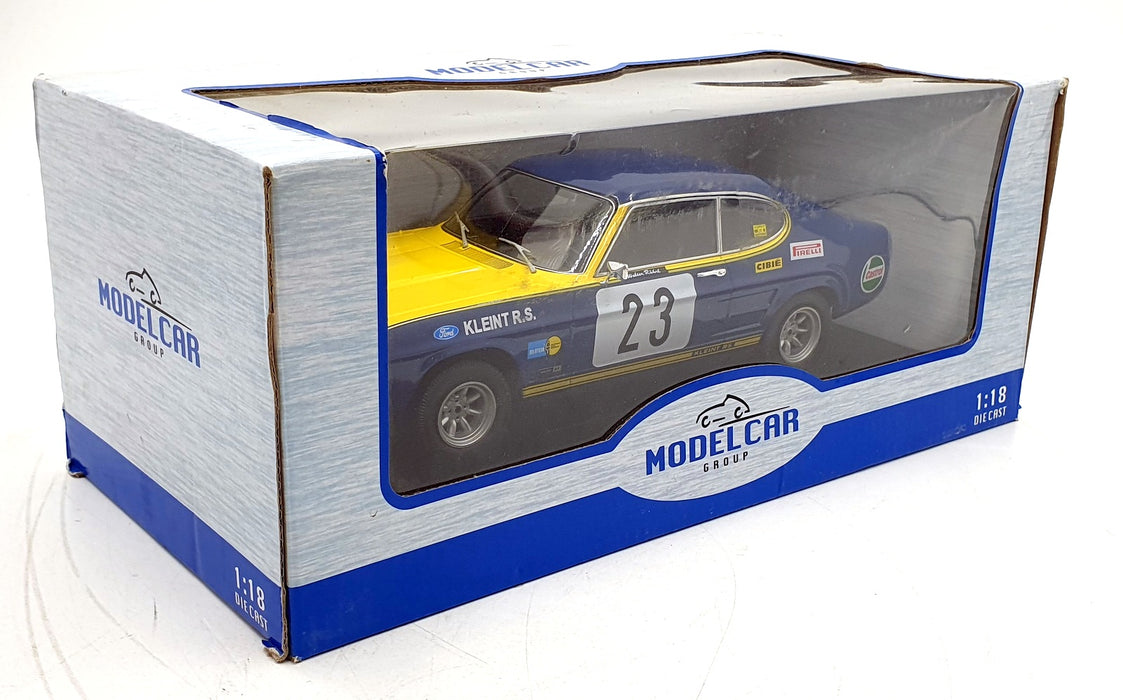 Model Car Group 1/18 Scale Diecast MCG18296R Ford Capri MK I #23 Olympia 1972