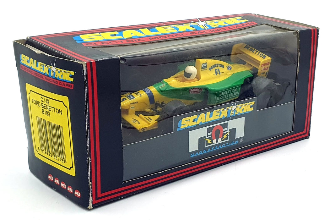 Scalextric 1/32 Scale Slotcar C142 - Ford Benetton B193 #5 - White Helmet