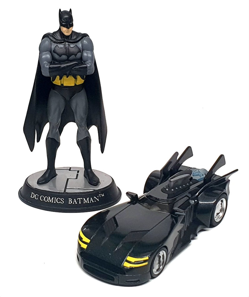 Corgi 1/43 Scale 77365 - 2000 Batmobile & Hand Painted Batman Statue