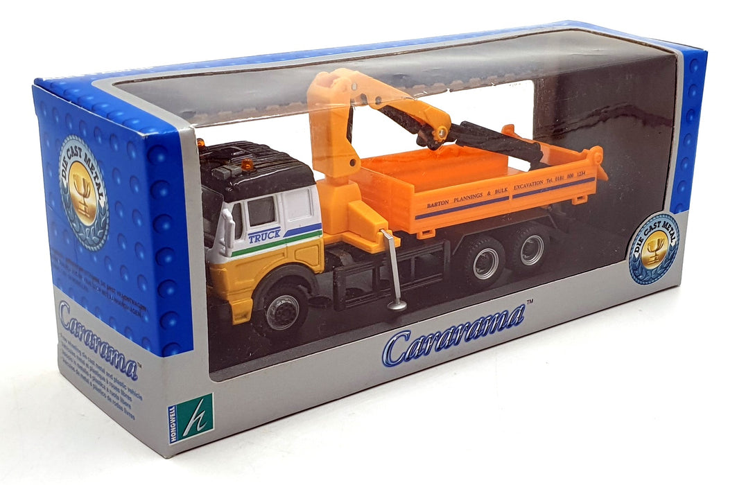 Cararama 1/60 Scale 100005B - Mercedes-Benz Construction Truck with Hook Orange