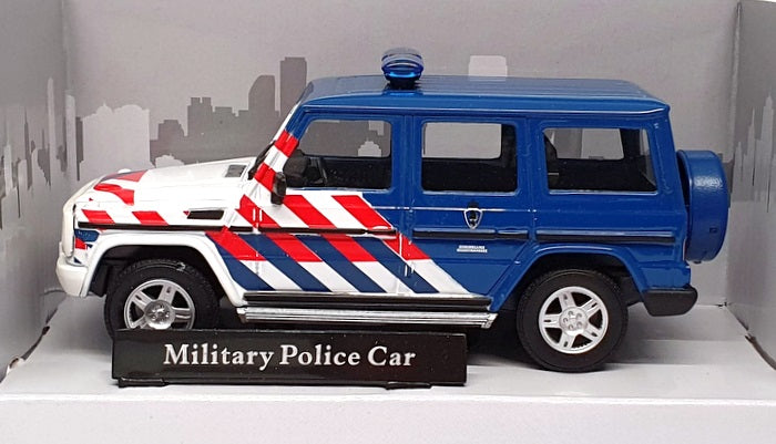 Cararama 1/43 Scale 4-53341 - Mercedes Benz Military Police Car - Blue/White/Red