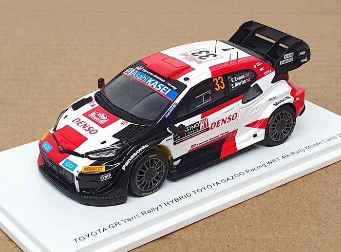 Spark 1/43 Scale S6719 - Toyota GR Yaris #33 4th Monte Carlo Rally 2023