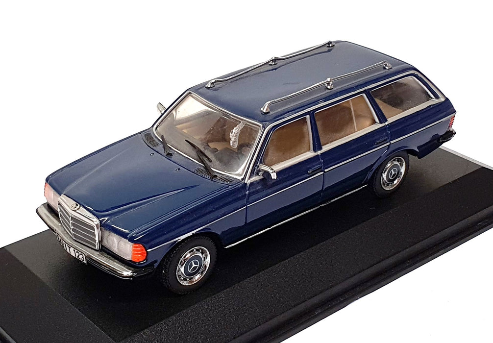 Minichamps 1/43 Scale B6 604 0083 - Mercedes Benz W123 Stn. Wagon - Met. Blue