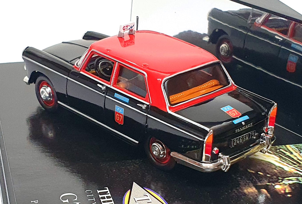 City Models 1/43 Scale CT012A - Peugeot 404 G7 Paris Taxi - Black/Red