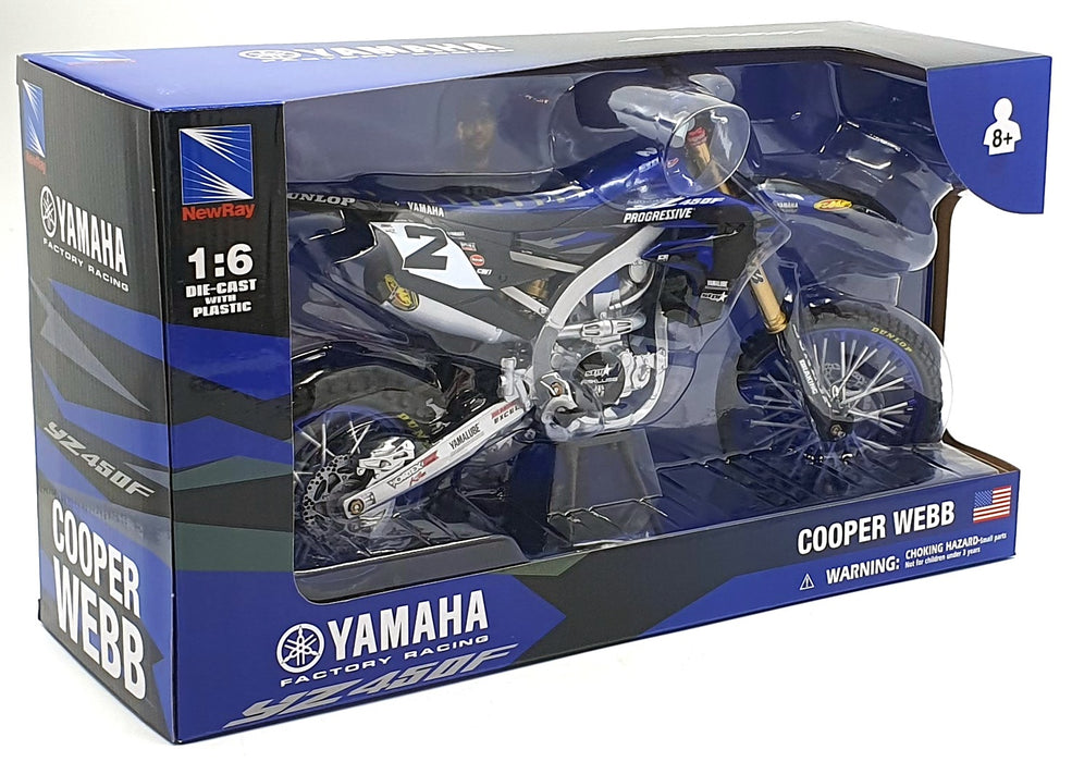 NewRay 1/6 Scale 49753 - Yamaha YZ450F Motorbike #2 - Cooper Webb