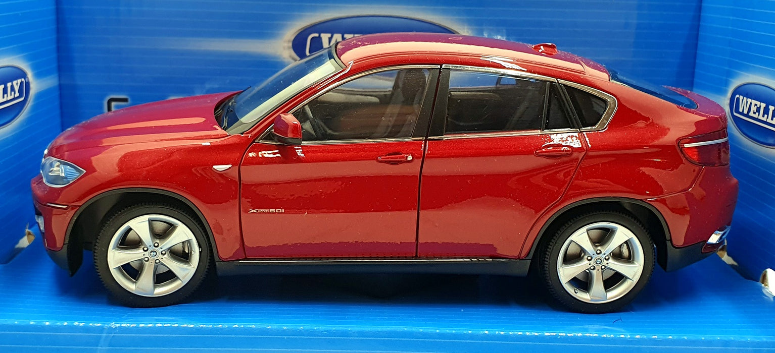 Welly 1/24 Scale Diecast 24004W - BMW X6 - Red