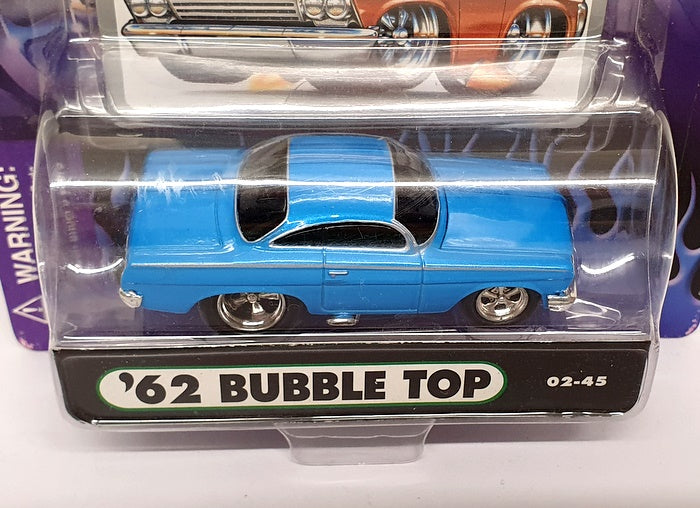 Muscle Machines 1/64 Scale 71151 02-45 - 1962 Chevrolet Bubble Top - Blue