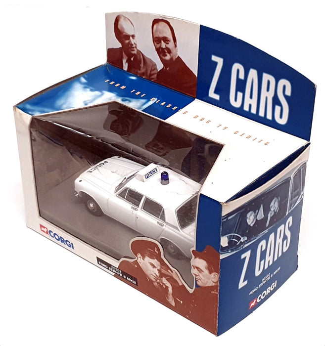 Corgi Appx 1/43 Scale 00502 - Ford Zephyr 6 MkIII Police Z Cars - White