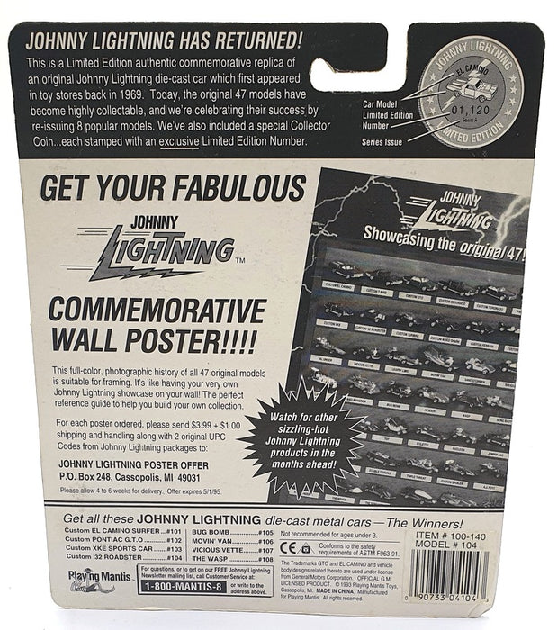 Johnny Lightning 1/64 Scale 100-140 - The Challengers Classic '32 Roadster Black