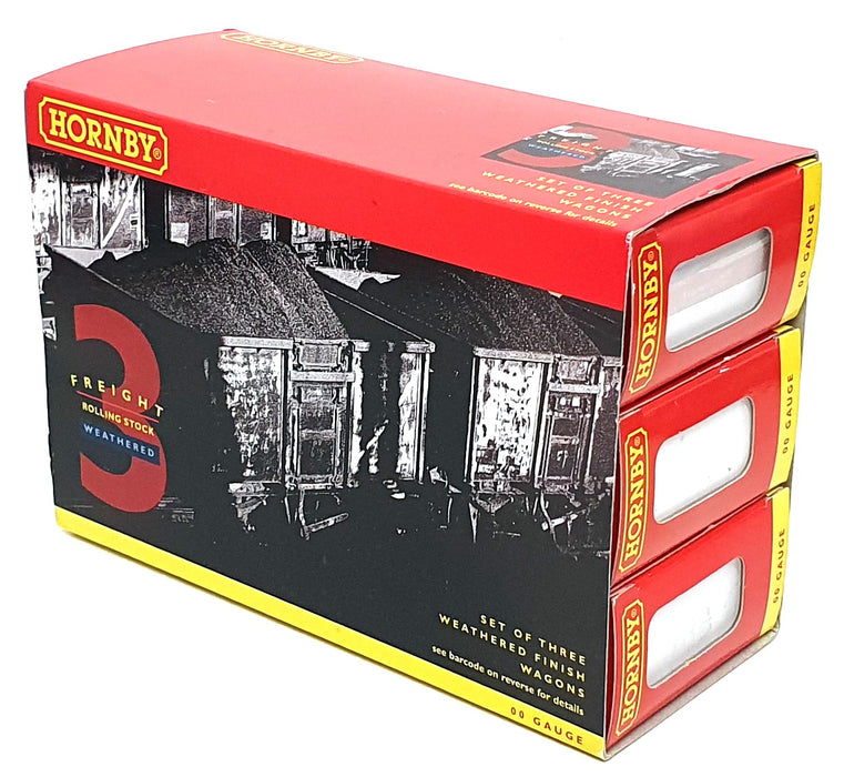 Hornby OO Scale (1/76) R6219 - Set Of 3 Weathered Finish Wagons