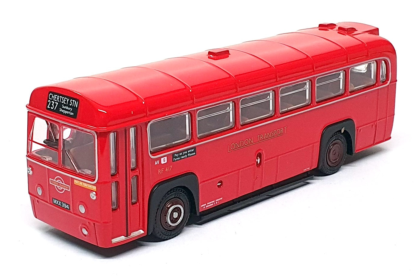 EFE 1/76 Scale 23318A - AEC RF Mk1 London Bus R237 Acton November 2008 - Red