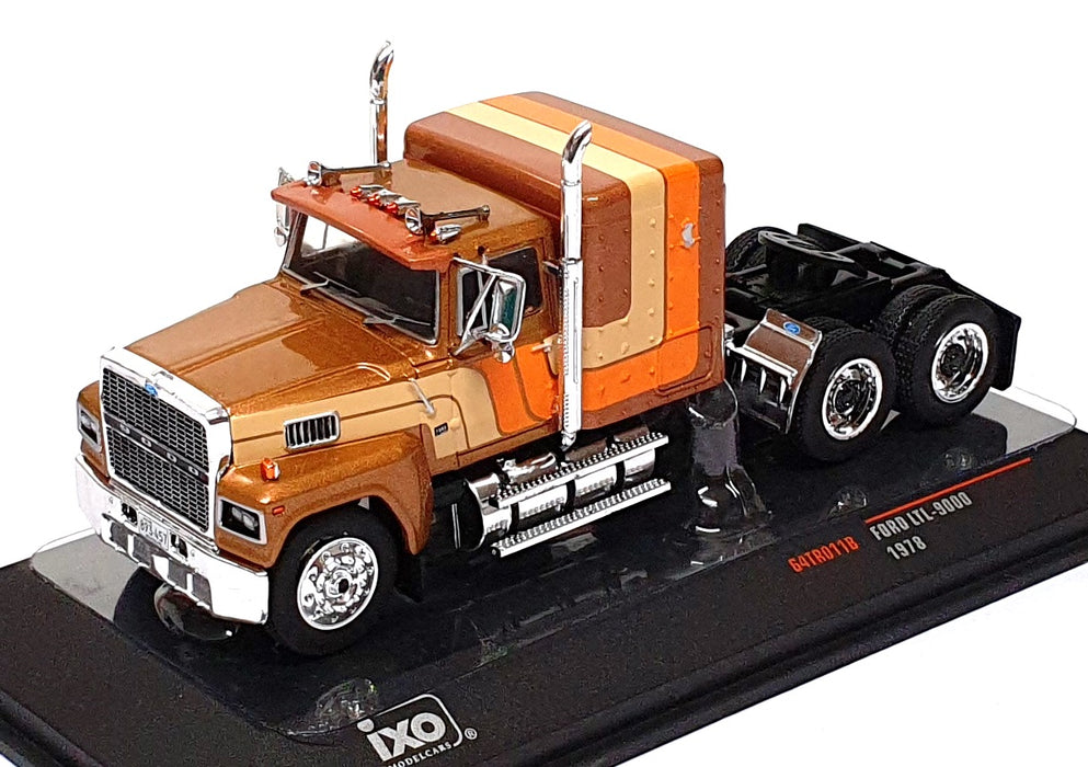 Ixo Models 1/64 Scale 64TR011B - 1978 Ford LTL 9000 Truck - Brown
