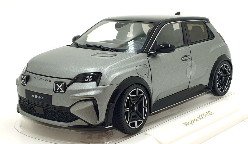 Norev 1/18 Scale Diecast 185451 - 2025 Alpine A290 GT - Grey/Black