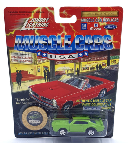Johnny Lightning 1/64 Scale 200-160 - Muscle Cars 1969 Oldsmobile 442 - B. Green