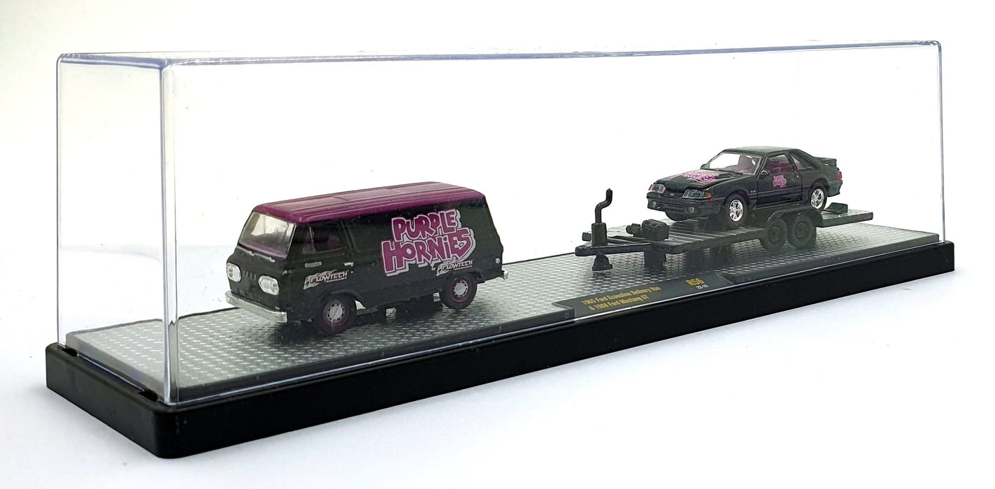 Castline M2 Machines 1/64 Scale R56 1965 Ford Econoline & 1988 Mustang GT
