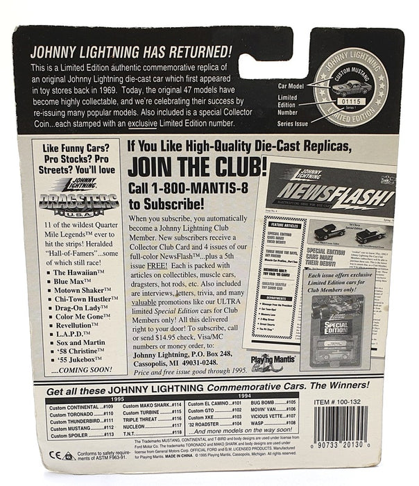 Johnny Lightning 1/64 Scale 100-132 - The Challengers Custom Mako Shark - Red