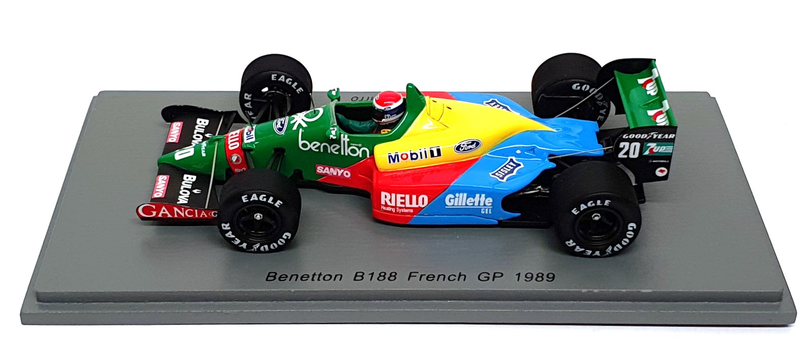 Spark Model 1/43 Scale S5206 - F1 Benetton B188 #20 French GP 1989 E. Pirro