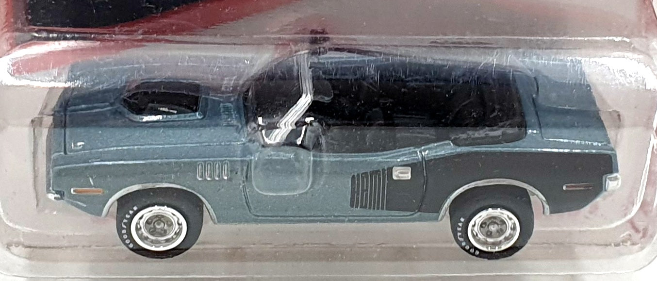 Johnny Lightning 1/64 JLMC026 - 1971 Plymouth Cuda Convertible - Grey