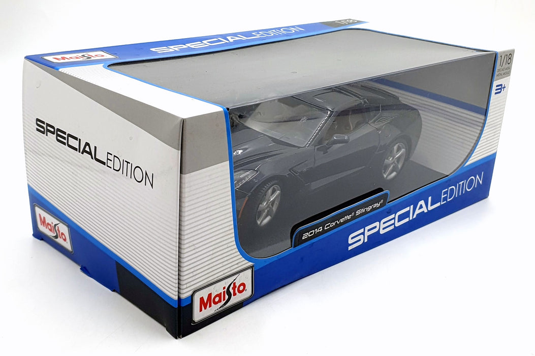 Maisto 1/18 Scale Diecast 31182 - 2014 Chevrolet Corvette Stingray Dark Met Blue