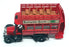 Corgi Appx 15cm Long C858 - Basingstoke Gazette Thornycroft Bus - Red