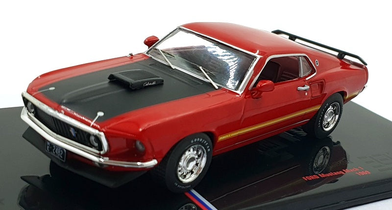 Ixo 1/43 Scale U43RDC003 - 1969 Ford Mustang Mach 1 - Red