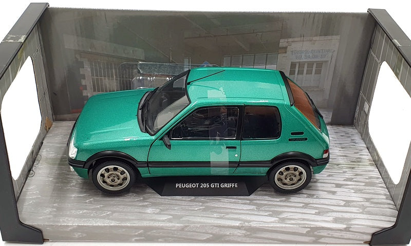 Solido 1/18 Scale Diecast S1801712 - Peugeot 205 GTI Griffe 1992 - Met Green