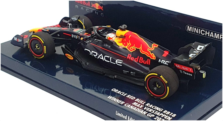 Minichamps 1/43 417 220901 - F1 Red Bull RB18 1st Canadian GP 2022 Verstappen