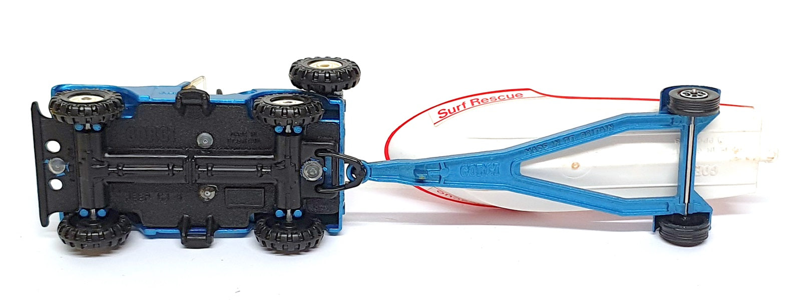 Corgi 22cm Long Original Diecast No. 35 - Chopper Squad Surf Recue Jeep & Boat