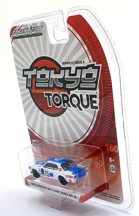 Greenlight 1/64 Scale 47030-C - 1972 Nissan Skyline 2000 GT-R #15