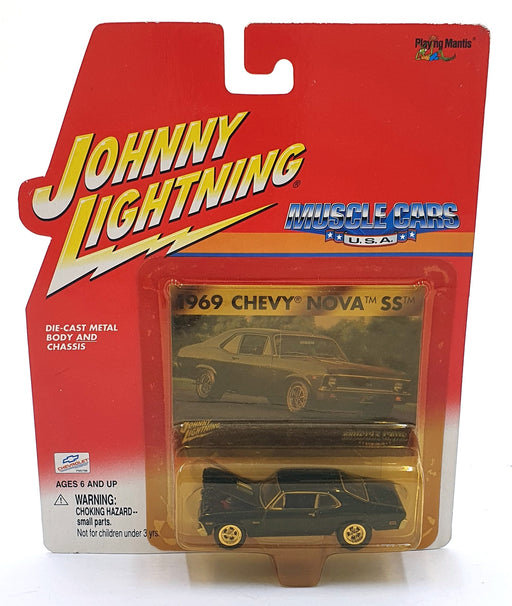Johnny Lightning 1/64 Scale 204-01 - Muscle Cars 1969 Chevy Nova SS - Black