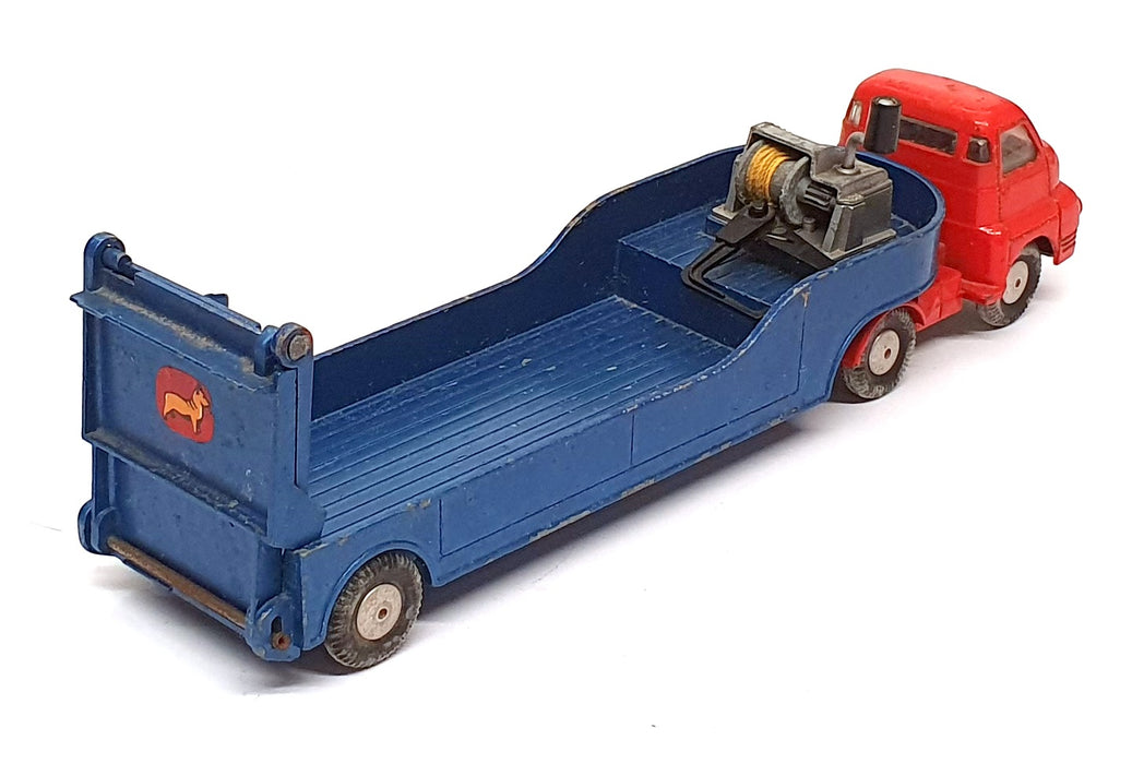 Corgi 20cm Long Original Diecast 1100 - Bedford Carrimore Low Loader - Red/Blue