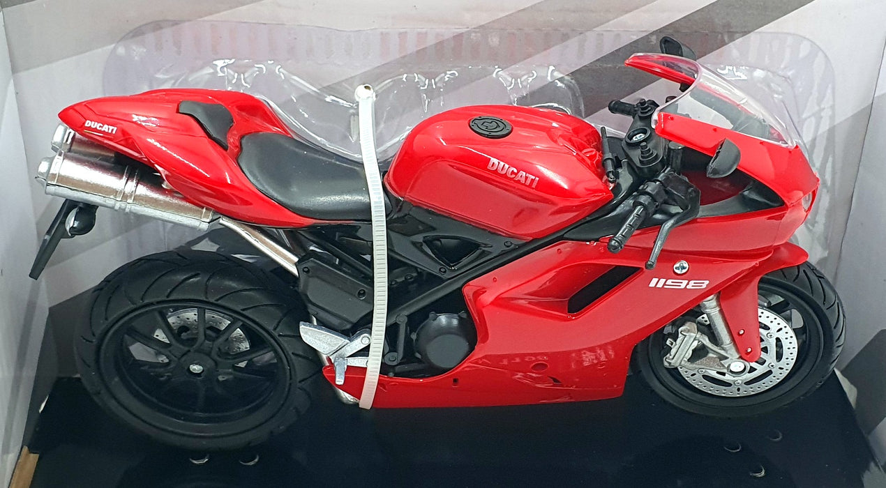 NewRay 1/12 Scale 57143A - Ducati 1198 Motorbike - Red